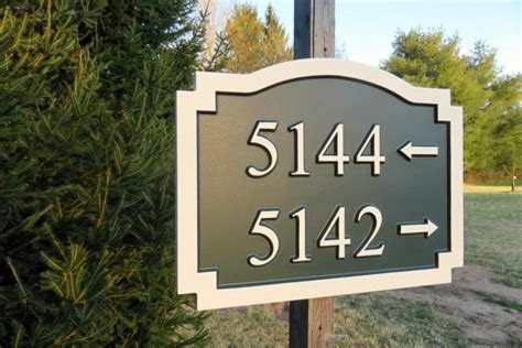 house number with arrow metal plaques|Metal House Number Plaque With Arrows .